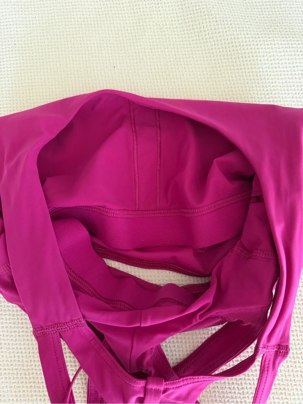 lululemon Stash It Bra in Bright Raspberry Pink Built In Bra